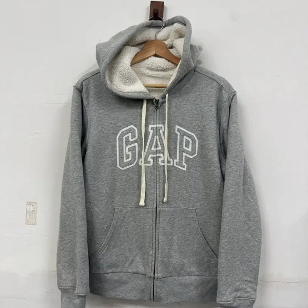[BUNJANG] Gap Sherpa Fleece Hooded Zip-Up Jacket / (L)갭 양털 쉐르파 후드집업