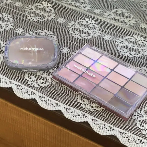 [BUNJANG] WAKEMAKE Soft Blurring Eye Palette (Lazy Pink Blurring) & Mix Blurring Volume Shading (02 Neutral Cool) Set / 웨이크메이크 아이팔레트+믹스블러링볼륨쉐딩02