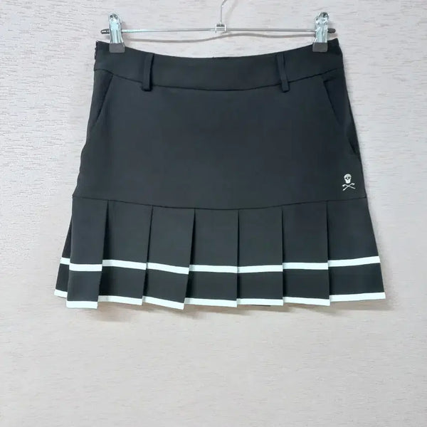 [BUNJANG] Mark & Rona Black Pleated Skirt (Inner Pants) / B8-5/마크앤로나 속바지 블랙 주름 스커트 여성
