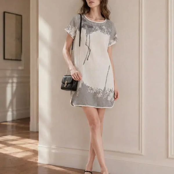 [BUNJANG] RUSSELL 100% Linen Dress Free Size / 러셀 RUSSELL 이태리 100% 린넨 원피스 프리사이즈