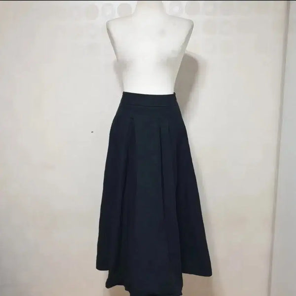 [BUNJANG] Audrey Hepburn Black Long Skirt / 오드리햅번 블랙롱치마55 롱스커트55 롱치마55 블랙롱스커트55