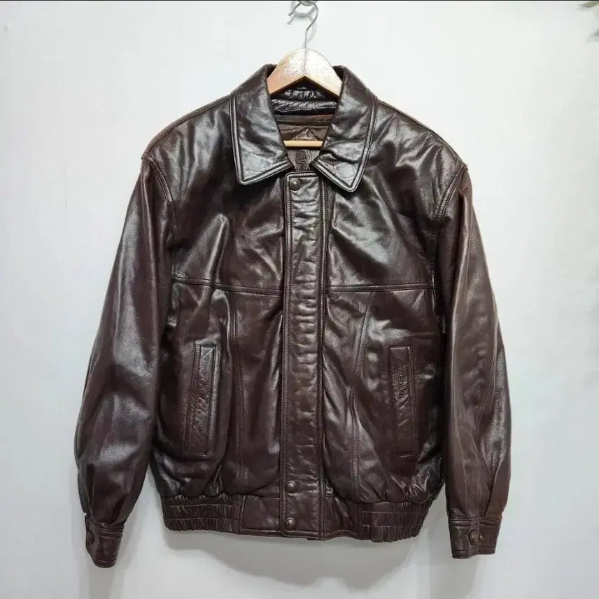 [BUNJANG] Kolon Trading Co. 90s Menstar Genuine Leather Jacket with Mink Trim / 코오롱상사 90S 맨스타 밍크배색 양가죽 자켓