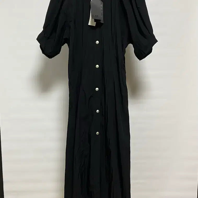 [BUNJANG] LAP Black Puff Sleeve Long Dress M / LAP 블랙 퍼프소매 롱 원피스 M 새상품