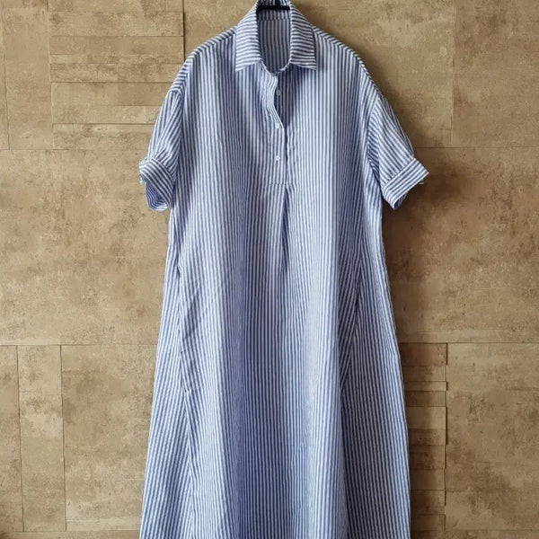 [BUNJANG] Striped Relaxed Fit Maxi Dress / 넉넉하게~스트라이프 원핏