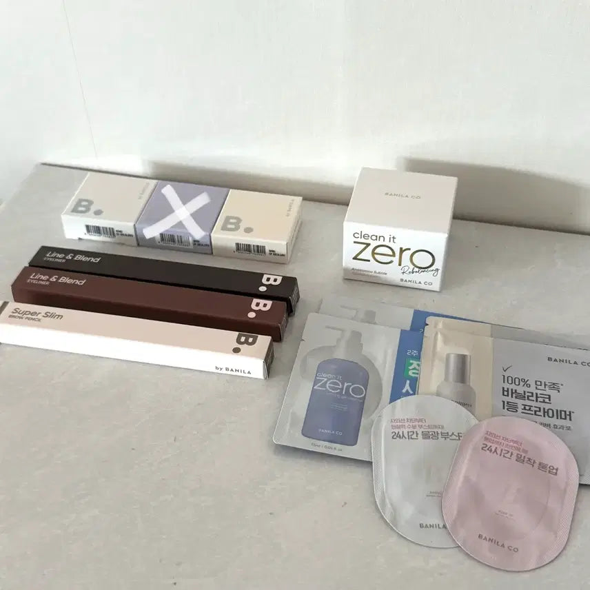 [BUNJANG] Banila Co. Hyper Holo Beam Eye Glitter & Bye Bye Banila Mood On Line & Blend Eyeliner & Super Slim Brow Pencil / 비바이바닐라 바닐라코 아이라이너 홀로빔 아이 글리터 섀도우 아이브로우