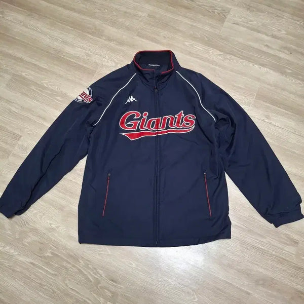 [BUNJANG] Lotte Giants Kappa Spring/Autumn Jumper Navy Size 100 / 롯데자이언츠 카파 춘추 점퍼 네이비 100사이즈