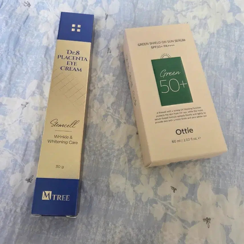 [BUNJANG] MTree Dr.8 Placenta Eye Cream + Sun Serum Bundle Set / 새제품_면세점 입점 양태반 아이크림+ 선 세럼 2개 일괄 판매