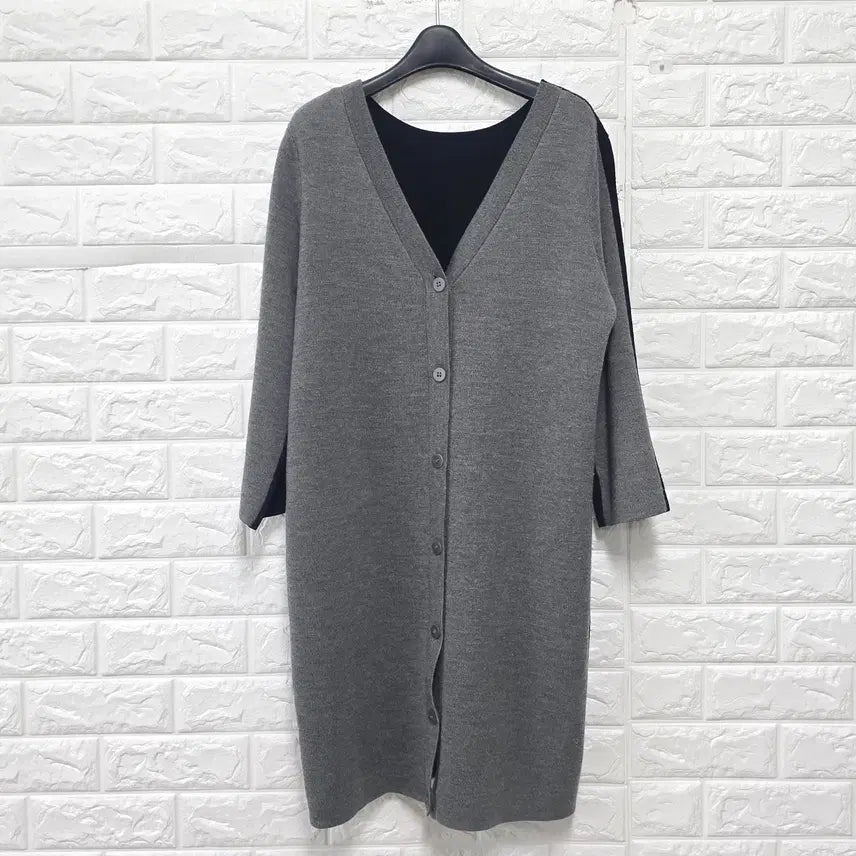 [BUNJANG] COS Grey/Black Cardigan E499 / M 코스 COS 그레이/블랙 가디건 E499