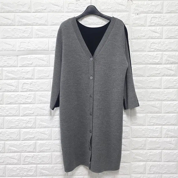 [BUNJANG] COS Grey/Black Cardigan E499 / M 코스 COS 그레이/블랙 가디건 E499