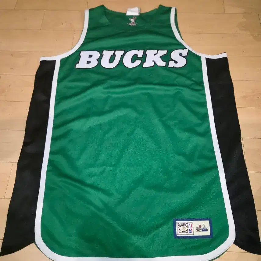 [BUNJANG] Majestic Milwaukee Bucks Hardwood Classic NBA Jersey XL / 마제스틱 밀워키 벅스 하드우드 클래식 NBA 저지 XL