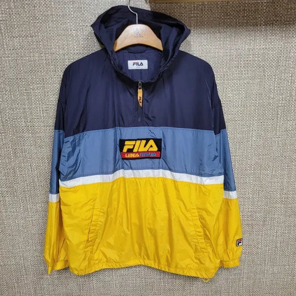 [BUNJANG] Fila Windbreaker Anorak Jacket Hip Hop Old School / L 100~105사이즈 휠라 바람막이 아노락 자켓 힙합 올드스쿨