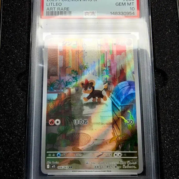[BUNJANG] Pokemon Card Litleo AR PSA 10 Graded Card / 포켓몬카드 빵뎅이 씰룩거리는 레오꼬 ar psa10등급카드