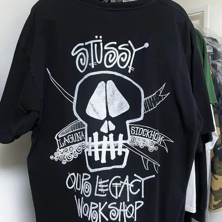 [BUNJANG] Stussy x Our Legacy Short Sleeve T-Shirt (L) / 스투시 X OUR LEGACY 반팔 정품 L