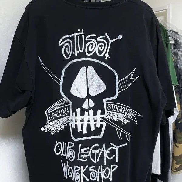 [BUNJANG] Stussy x Our Legacy Short Sleeve T-Shirt (L) / 스투시 X OUR LEGACY 반팔 정품 L