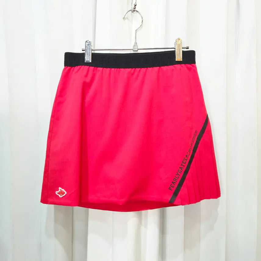 [BUNJANG] Parigates 24-inch Diagonal Pleated Polyester Blend Culottes Skirt / 24인치 파리게이츠 사선 플리츠 폴리에스터 혼방 큐롯 스커트 C678