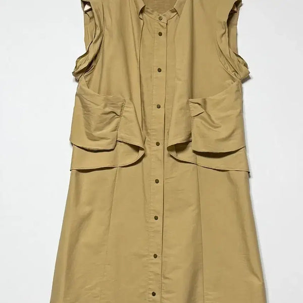 [BUNJANG] SYSTEM Sleeveless Shirt Jacket / 시스템 민소매 셔츠 자켓