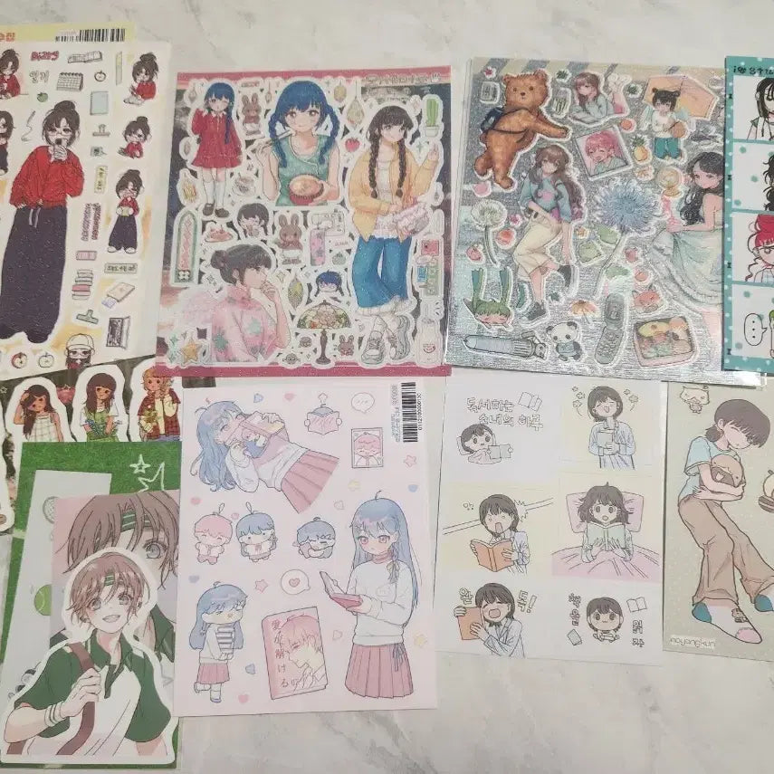 [BUNJANG] Character Sticker Bundle Set / 인물 씰스 처분/일괄판매