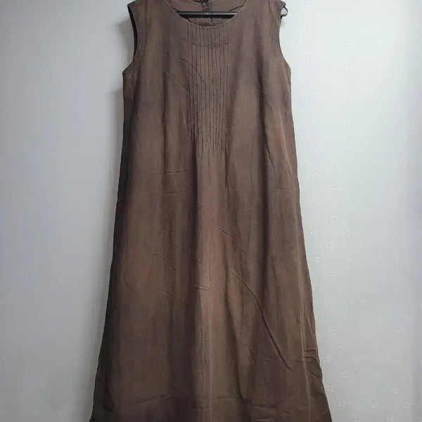 [BUNJANG] Natural Dye Sleeveless Maxi Dress / 66)자연염색 나시원피스