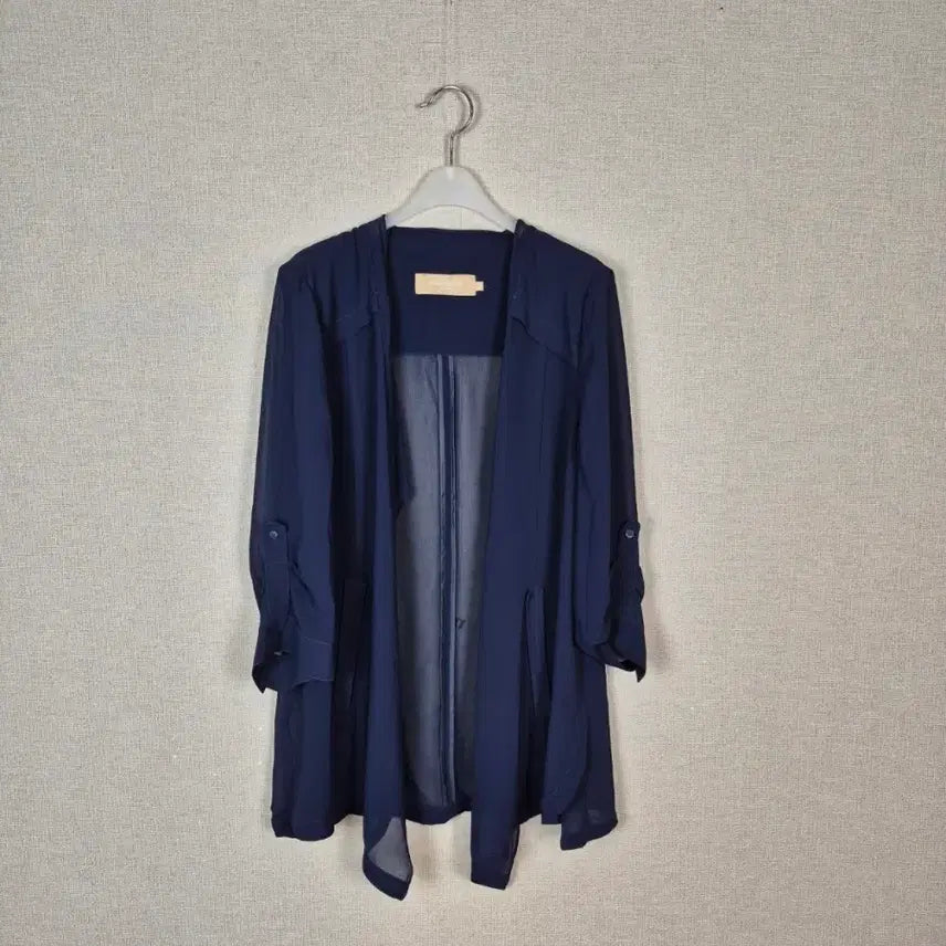 [BUNJANG] Olivia Hasler Navy See-through Open Cardigan / (#95/66)올리비아하슬러 네이비 시스루 오픈가디건