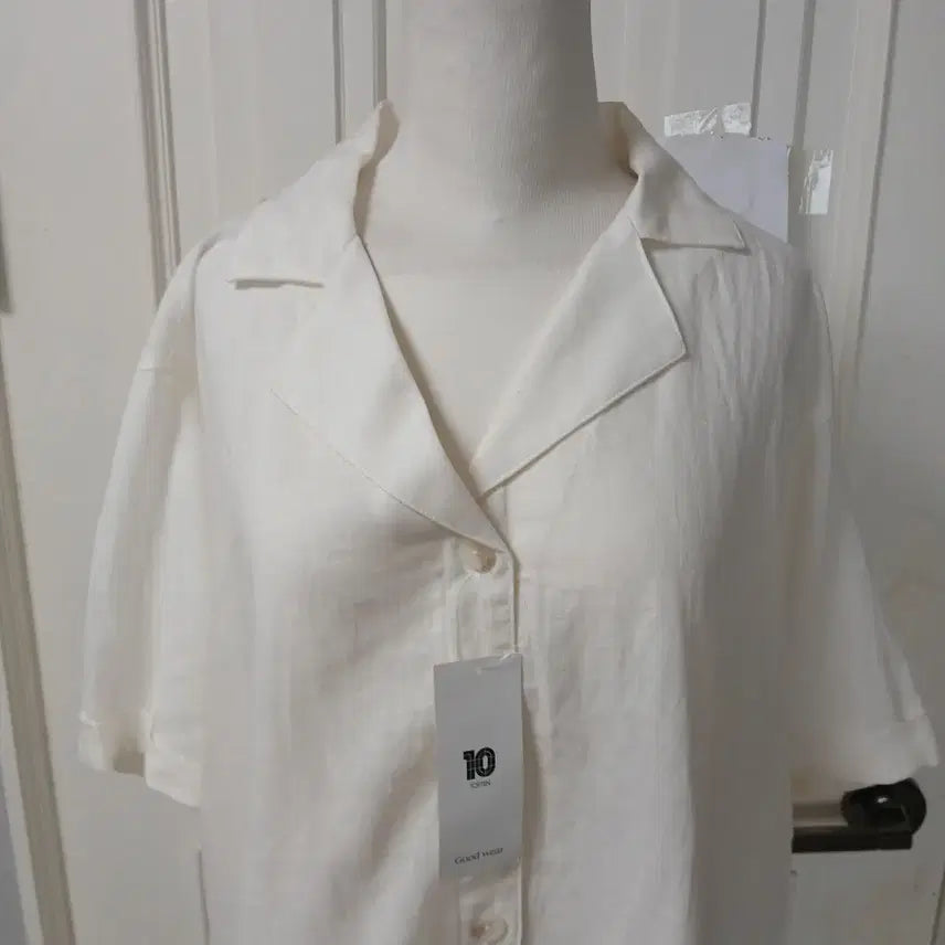 [BUNJANG] TOPTEN White Linen Blouse Size 105 / 탑텐 화이트 마.린넨 블라우스 105  새옷