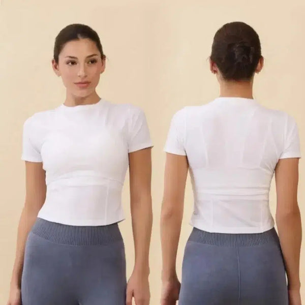 [BUNJANG] It's John TS121 Essential Slim Crop T-Shirt 4-Color Multi-Pack / 잇죤 반팔 크롭티 4칼라  멀티팩 (새상품)