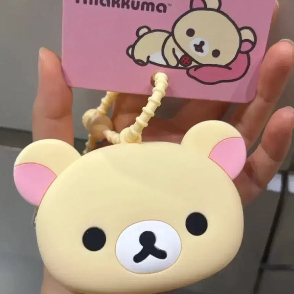 [BUNJANG] San-X Korilakkuma Yellow Pouch Keychain / 산엑스 코리락쿠마 파우치 키링 옐로우