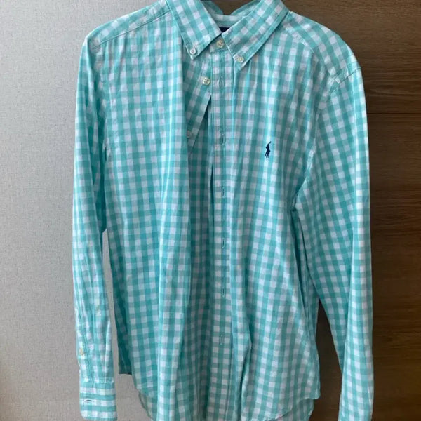 [BUNJANG] Polo Ralph Lauren Mint Check Shirt / 폴로 랄프로렌 체크 셔츠 민트
