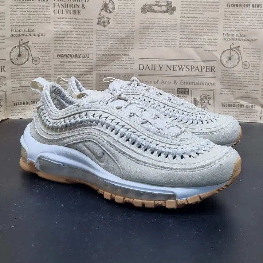 [BUNJANG] Nike Air Max 97 LX Woven Fossil Sneakers (230mm) / 나이키 에어맥스 97 LX 우븐파슬 운동화 230