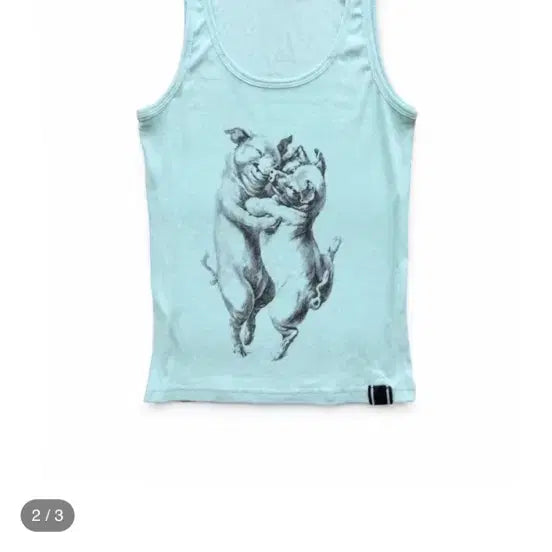[BUNJANG] 604 SERVICE Piggy Tank Mint Tank Top / 604SERVICE 604서비스 피기 탱크 민트 나시