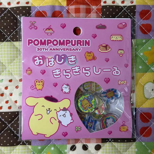 [BUNJANG] Sanrio Pompompurin Glass Dome Sticker (Authentic Japanese Product) / 산리오 폼폼푸린 유리알 스티커 [일본정품 새상품]