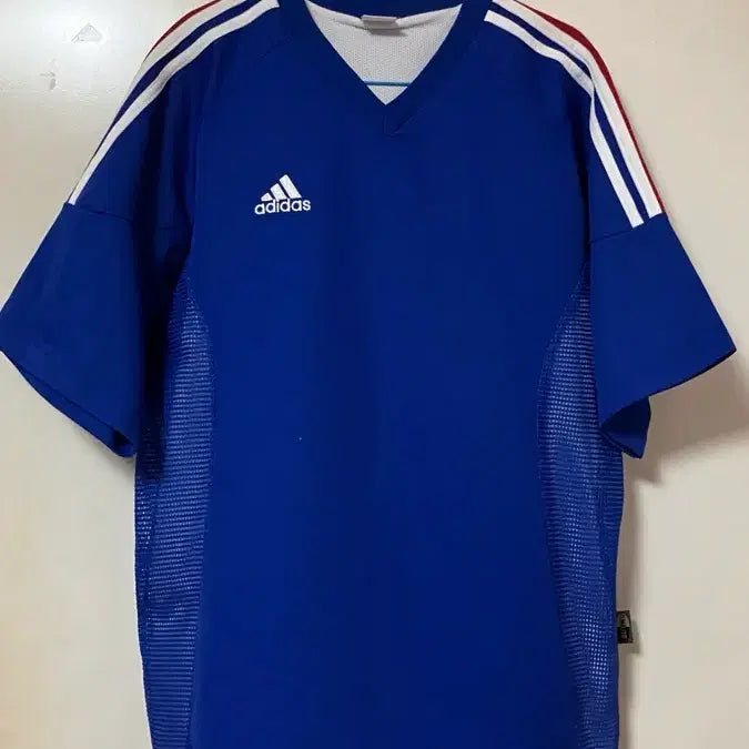 [BUNJANG] Adidas Template Short Sleeve T-Shirt Blue / 아디다스 템플릿 반팔 티셔츠 블루