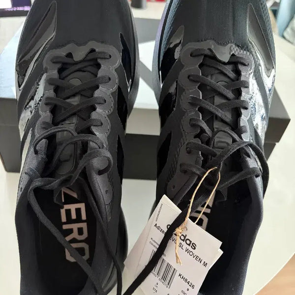 [BUNJANG] Adidas Adizero SL Woven Black Running Shoes / 아디다스 아디제로 SL 우븐 블랙 275