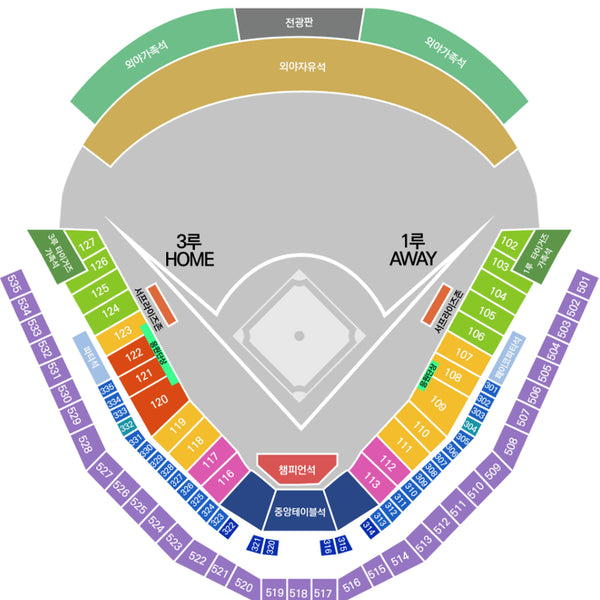 [BUNJANG] August 11th Kia vs. Samsung Champion Seats (2 Adjacent) / 8월11일 기아 vs 삼성 챔피언석 2연석