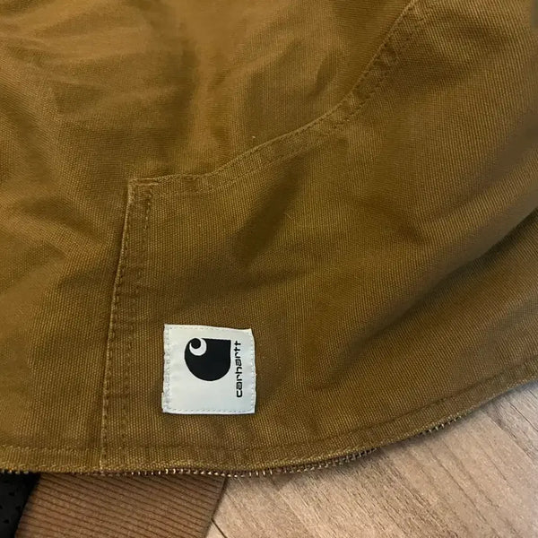 [BUNJANG] Carhartt WIP Brown Denim Blouson Jacket / 칼하트 wip 브라운 데님 블루종 90-95