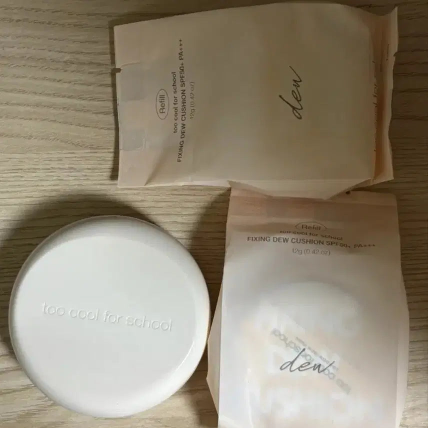 [BUNJANG] Too Cool For School Fixing Deu Cushion (Main Product + 2 Refills) / 투쿨포스쿨 픽싱 듀 쿠션(본품+리필2)