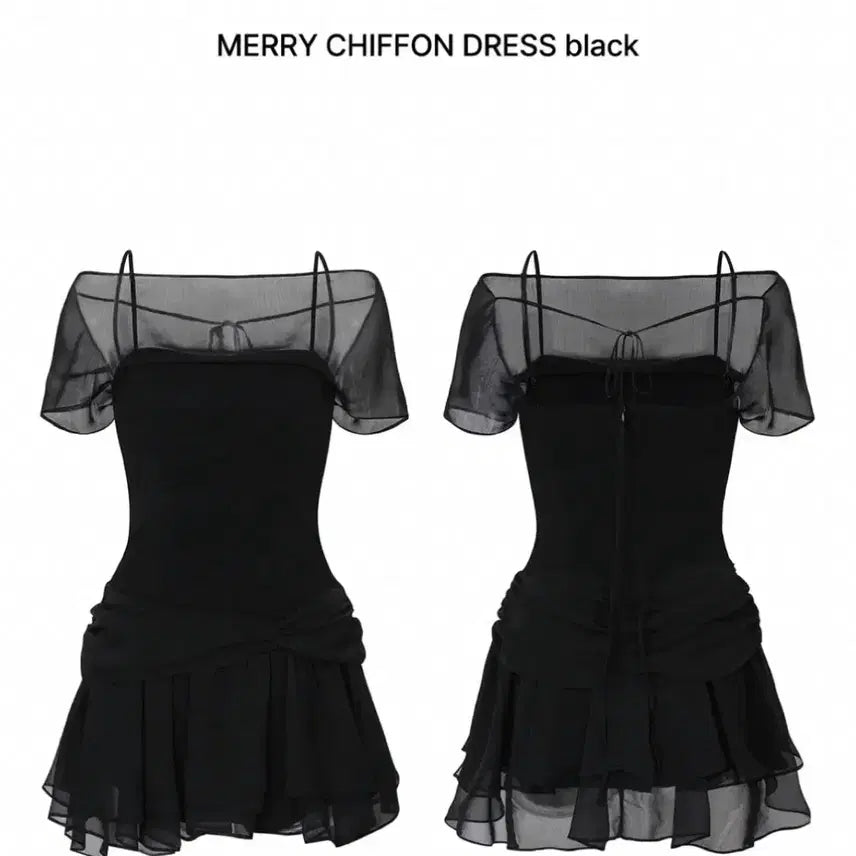 [BUNJANG] Pain Or Pleasure Merry Chiffon Dress / 페인오어플레져 MERRY CHIFFON DRESS 메리 쉬폰 드레스M
