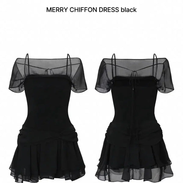 [BUNJANG] Pain Or Pleasure Merry Chiffon Dress / 페인오어플레져 MERRY CHIFFON DRESS 메리 쉬폰 드레스M
