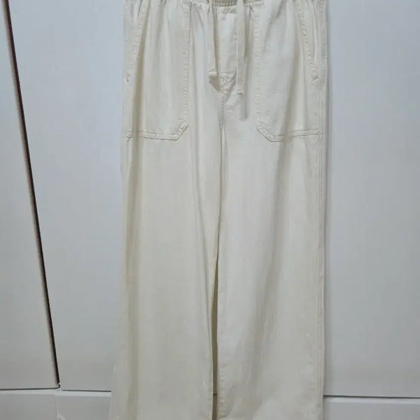 [BUNJANG] TOPTEN Wide Pants Ivory S / 탑텐와이드 팬츠 아이보리색  S(26)