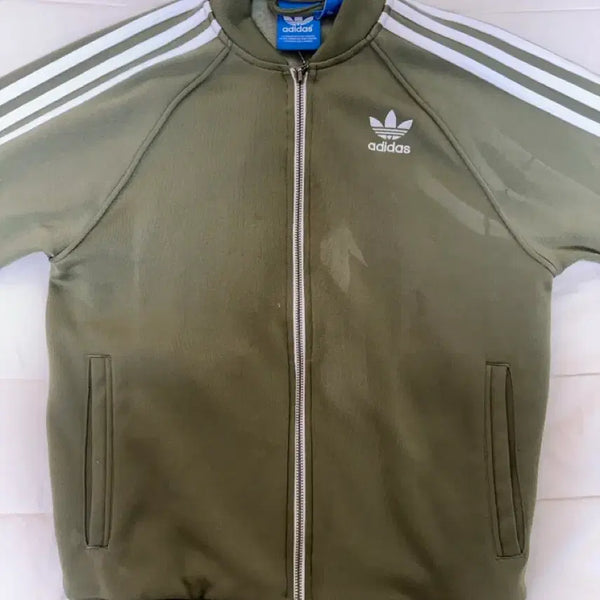[BUNJANG] Adidas SST Superstar Track Top Jersey Khaki / 아디다스 SST 슈퍼스타 져지 카키 90 트랙탑