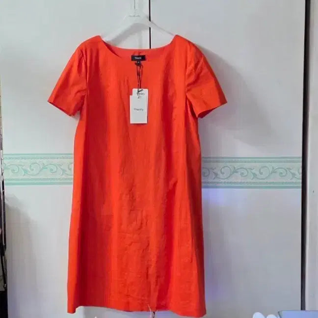 [BUNJANG] Theory Orange Short Sleeve Dress / Theory 오렌지색 반팔 원피스
