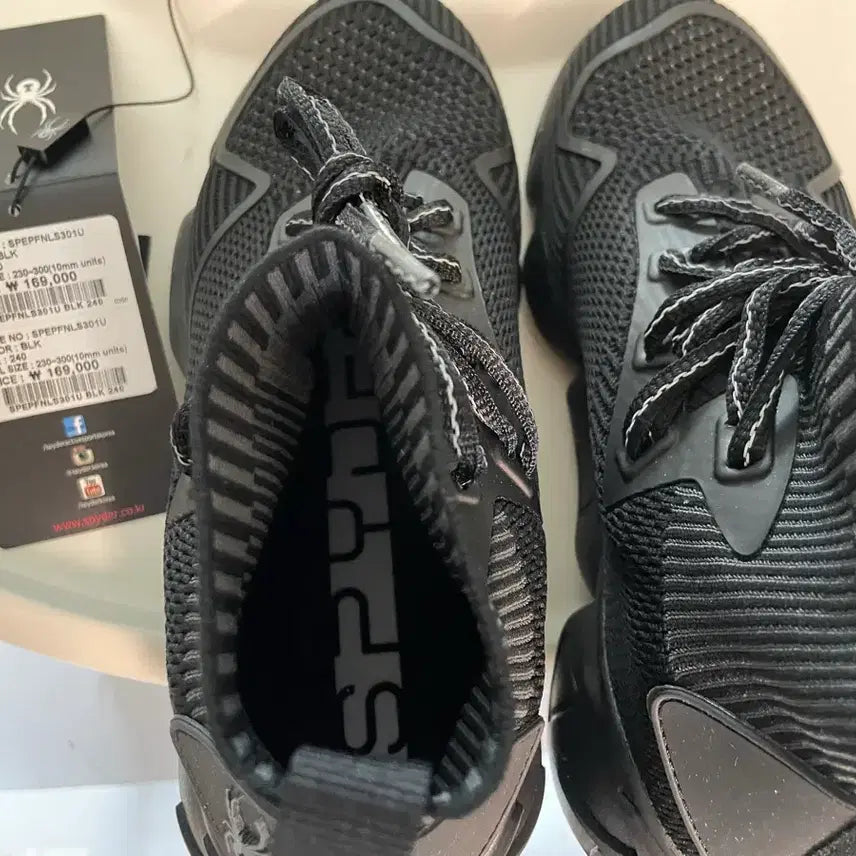 [BUNJANG] Spyder Running Shoes Black Size 240 / 스파이더 런닝화
