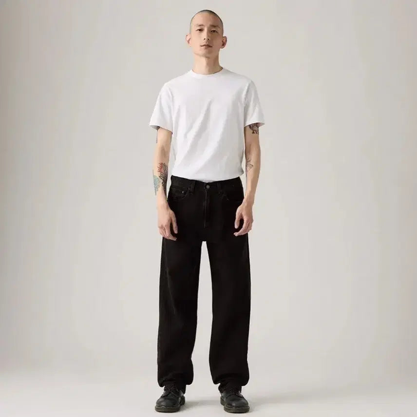 [BUNJANG] Levi's 568 Loose Straight Fit Black Jeans W34 L32 / 리바이스 568 루즈 스트레이트 블랙진 W34 L32(새상품)