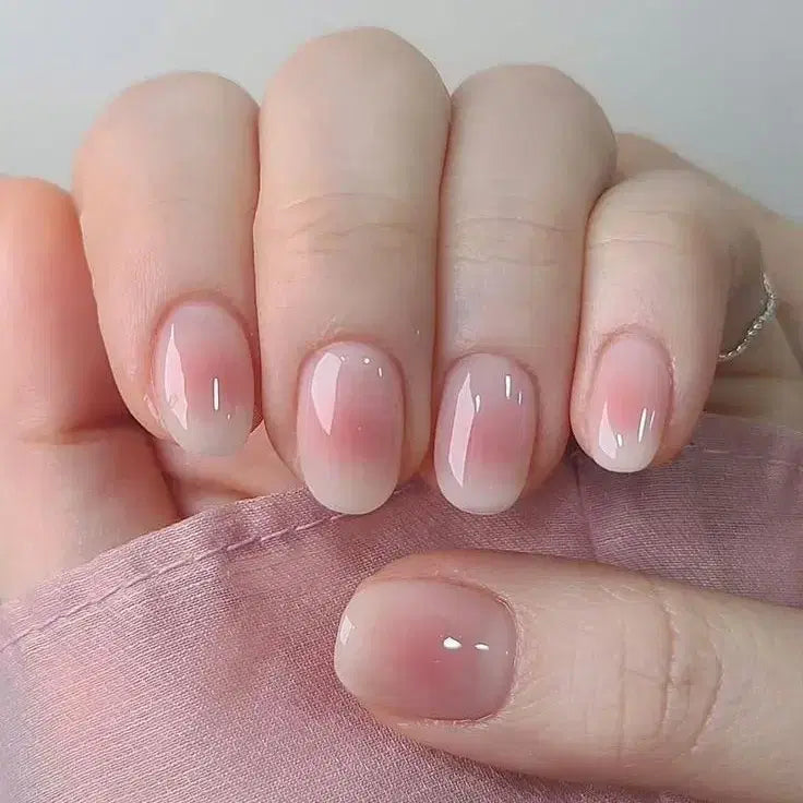 [BUNJANG] Handmade Strawberry Milk Gel Nail Tips Set / 오늘만 할인) 딸기우유 수제 네일팁