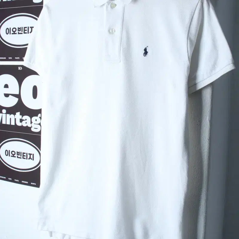 [BUNJANG] Polo Ralph Lauren Short Sleeve Polo Shirt Golf White / (XS-S) 폴로 랄프로렌 반팔 카라 티셔츠 골프 화이트-H36022
