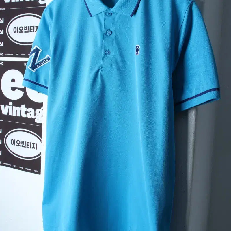 [BUNJANG] Wide Angle Short Sleeve Collar T-shirt Golf Functional - H36023 / (XL-2XL) 와이드앵글 반팔 카라 티셔츠 골프 기능성-H36023