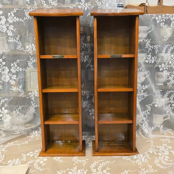 [BUNJANG] Vintage Wooden 4-Tier Shelf Display Cabinet / 빈티지 우드 선반 장식장(택배가능)