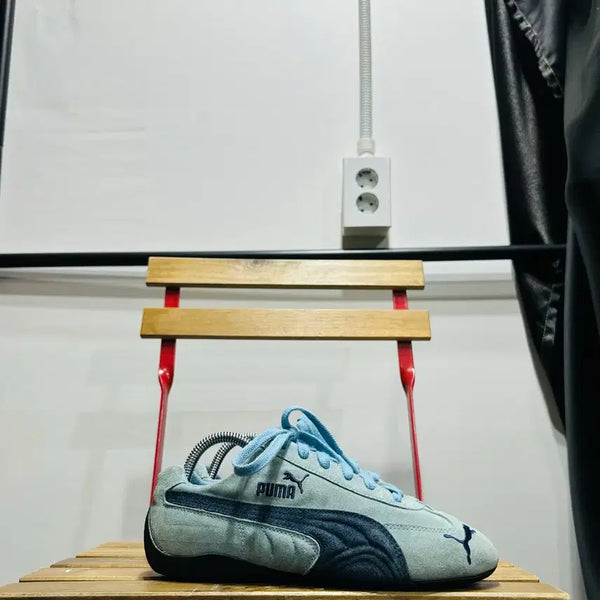 [BUNJANG] Puma Speedcat Archive "Team Light Blue Club Navy" Women's Shoes / 250)  푸마 신발 여성 스피드캣 아카이브 팀 라이트 블루 클럽 네이비