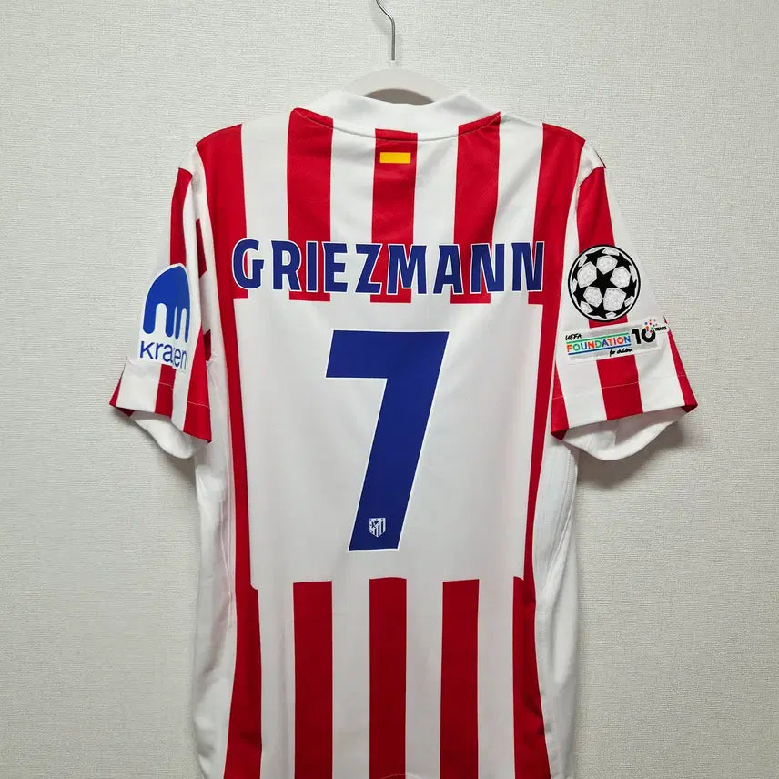 [BUNJANG] Atlético Madrid 25-26 Home #7 Griezmann Authentic Jersey / (새상품) 25-26 아틀레티코 마드리드 홈 No.7 그리즈만 정품 유니폼