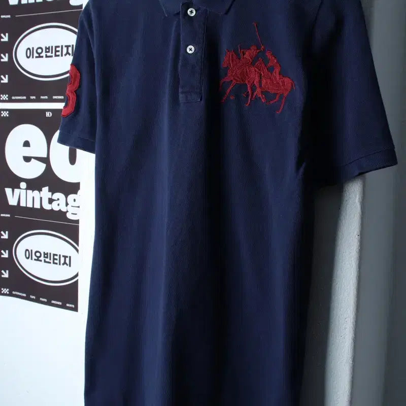 [BUNJANG] Polo Ralph Lauren Short Sleeve Rugby Polo Shirt Navy / (M-L) 폴로 랄프로렌 반팔 카라 티셔츠 럭비 네이비-H36028