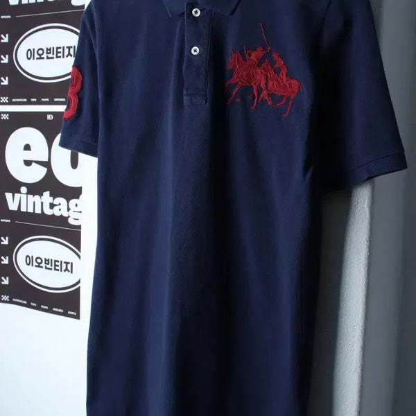 [BUNJANG] Polo Ralph Lauren Short Sleeve Rugby Polo Shirt Navy / (M-L) 폴로 랄프로렌 반팔 카라 티셔츠 럭비 네이비-H36028